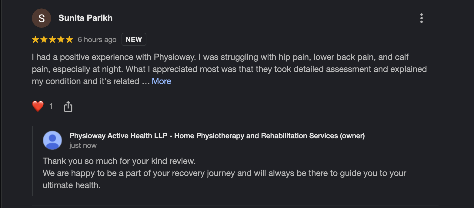 Google review screenshot from Sunita Parikh